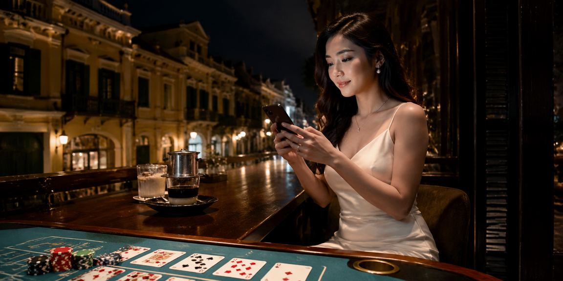Người chơi Baccarat tại quán cà phê Hà Nội – trải nghiệm live casino beto